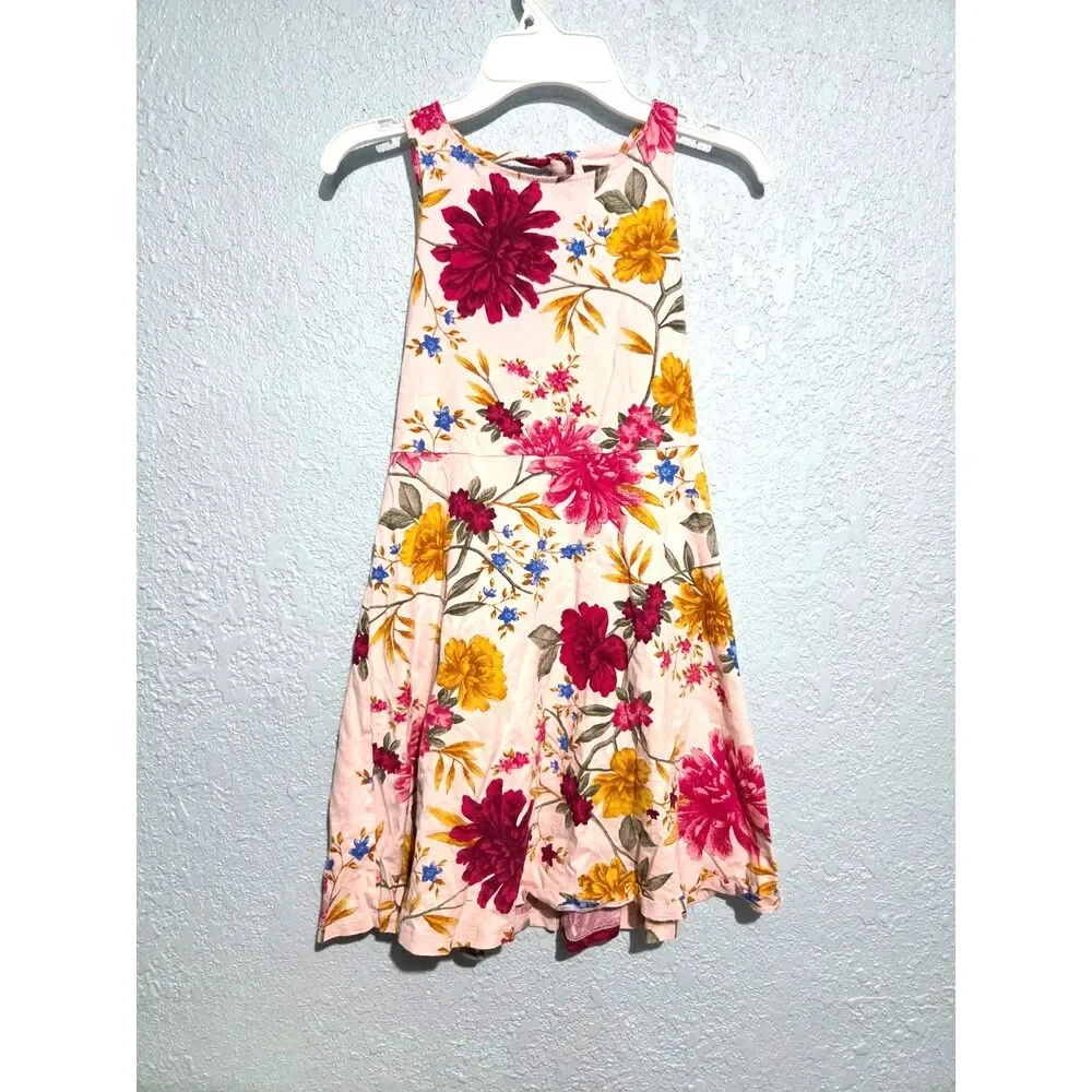 Girl's Old Navy Like New Floral Summer Dress Tank Top Sz L 10-12
